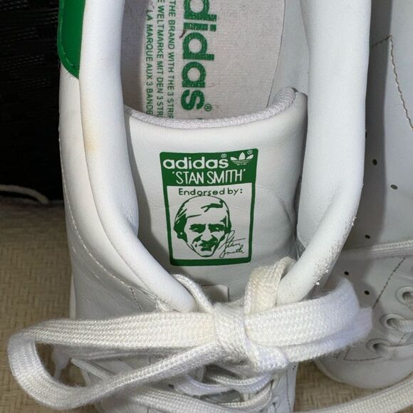 Adidas Stan Smith iconic Green /white tennis Shoes women’s sz 8 - Picture 2 of 6